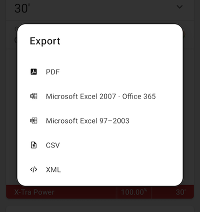 Choose file type
