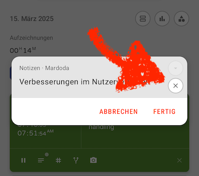 Notiz löschen