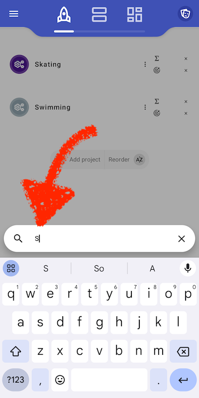 Search for project